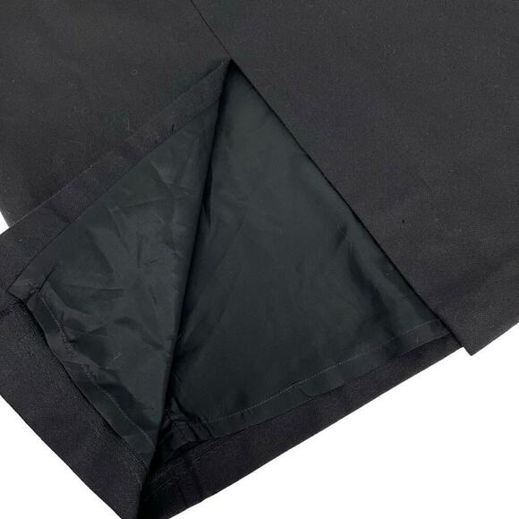 Vintage 90’s Giorgio Saint Angelo Midi Skirt 100% Wool Black 16 - Picture 5 of 7